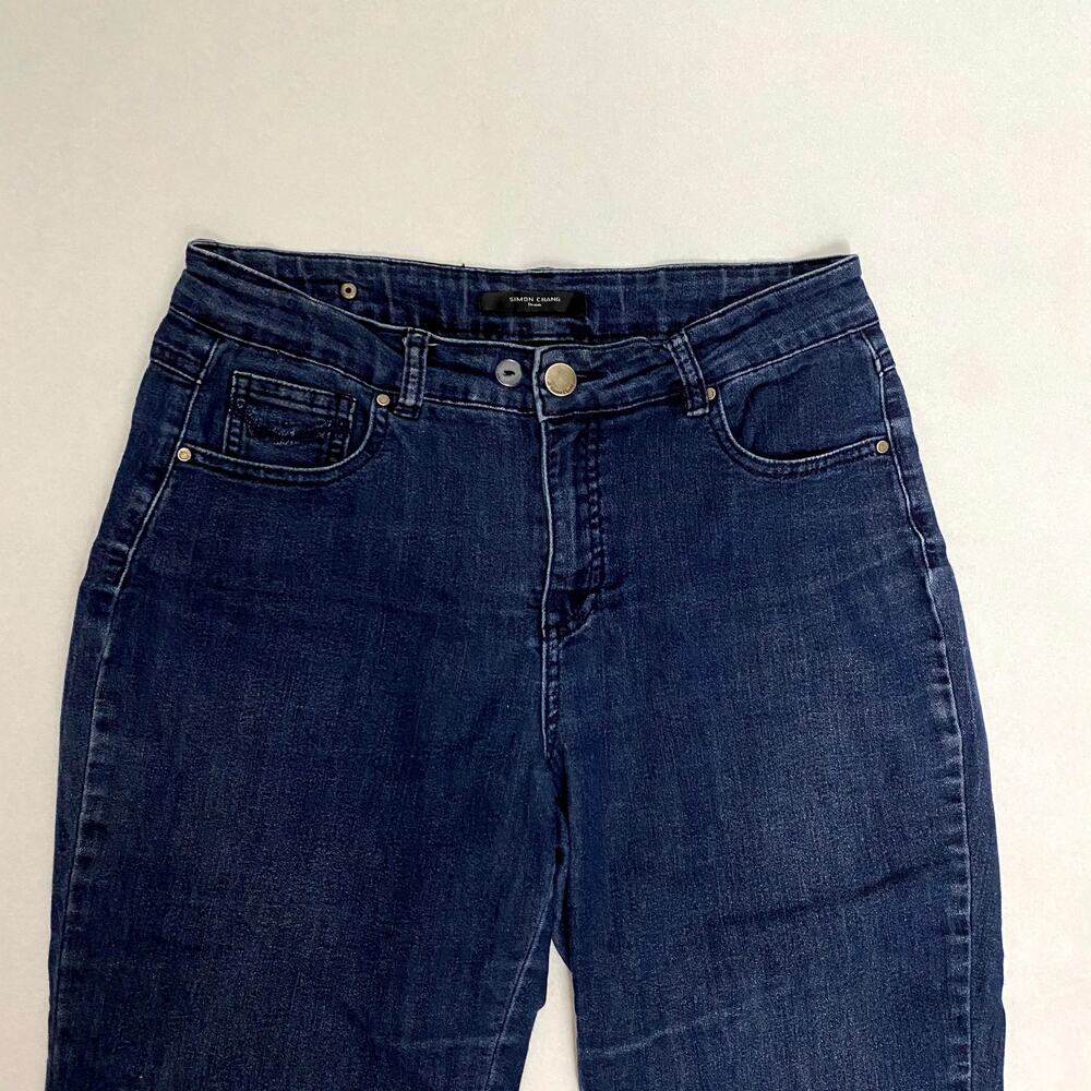 Simon Chang Denim Jeans Size 6 - Picture 2 of 4